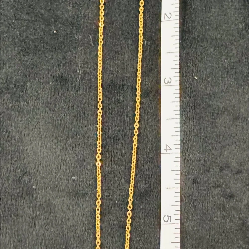 Gold Heart & Butterfly Pendant Necklace – Stainless Steel - Picture 2 of 2